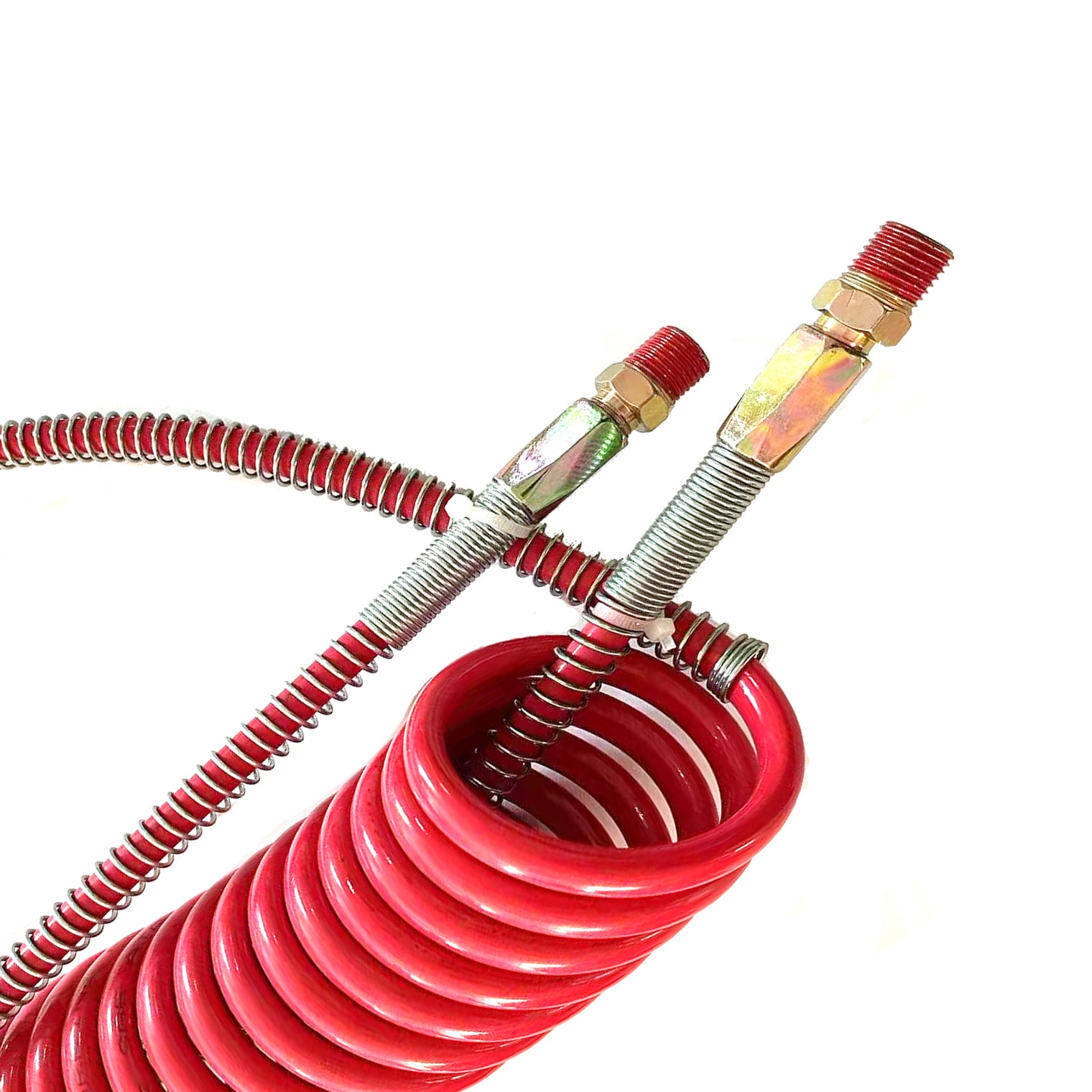 15FT Coiled Nylon Air Brake Hoses