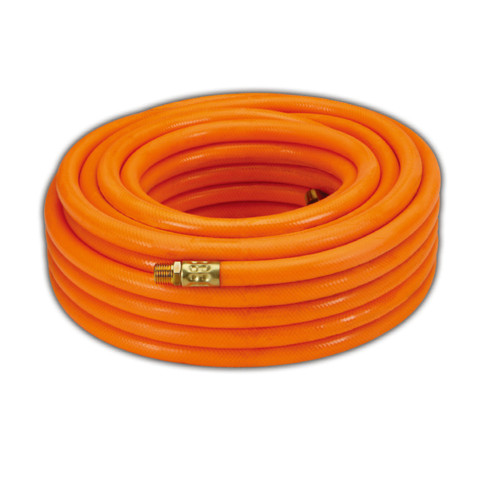 3/8" x 50ft PVC Air Hose with Brass Fittings