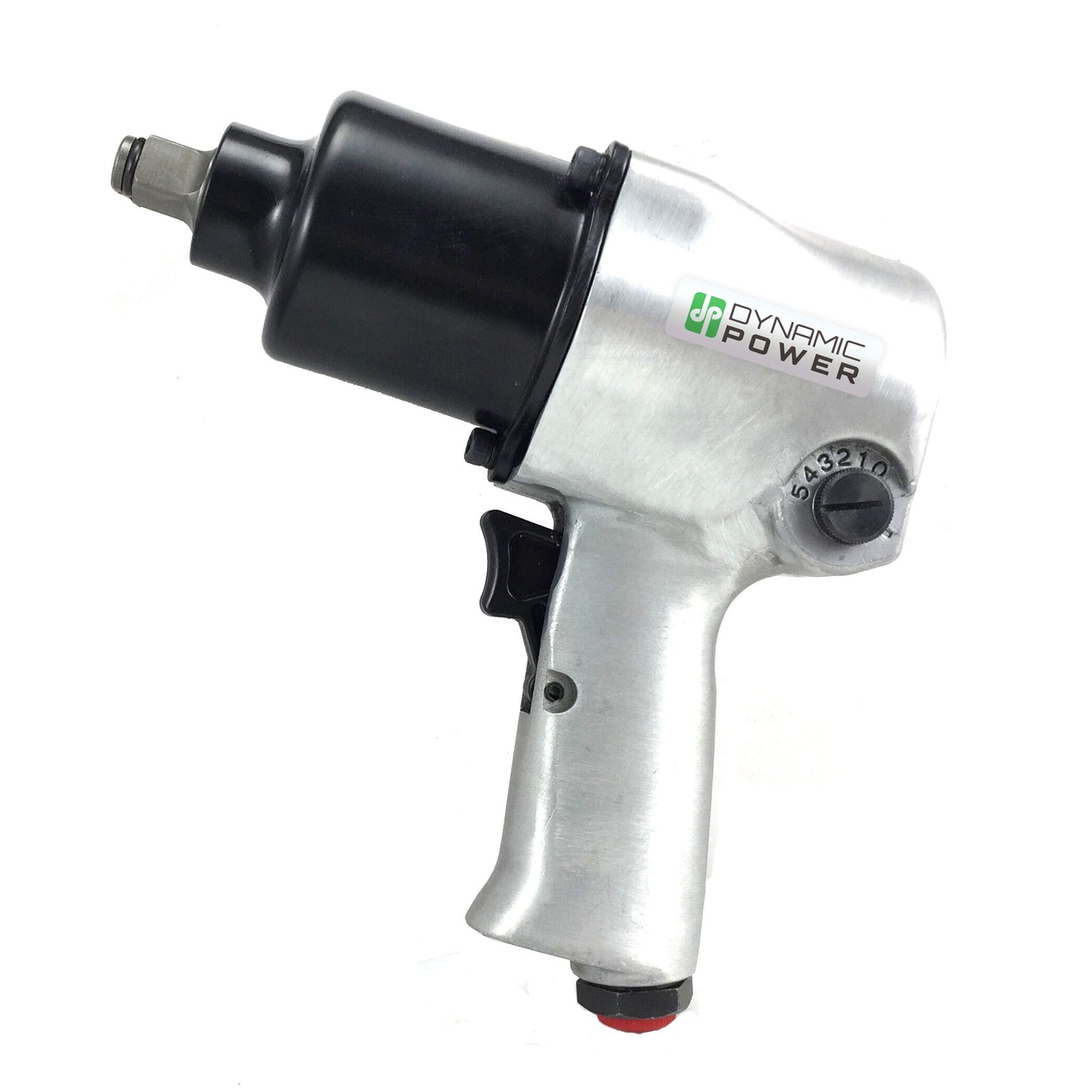 1/2" Air Impact Wrench Kit with Twin Hammer Mechanism & 10-Piece Accessory Set