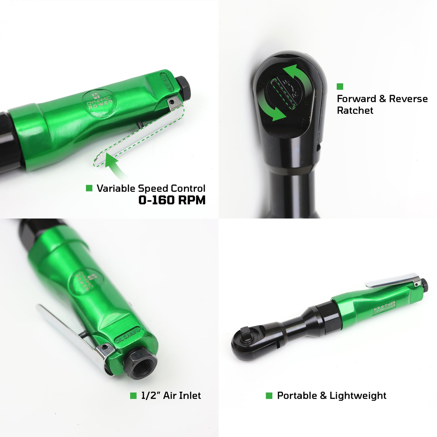 3/8” Air Ratchet Reversible