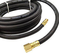 25ft x 1/4"  Heavy-duty RUBBER Air Hose