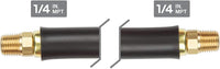 25Ft by 1/4" PU Recoil Air Hose With Blow Gun