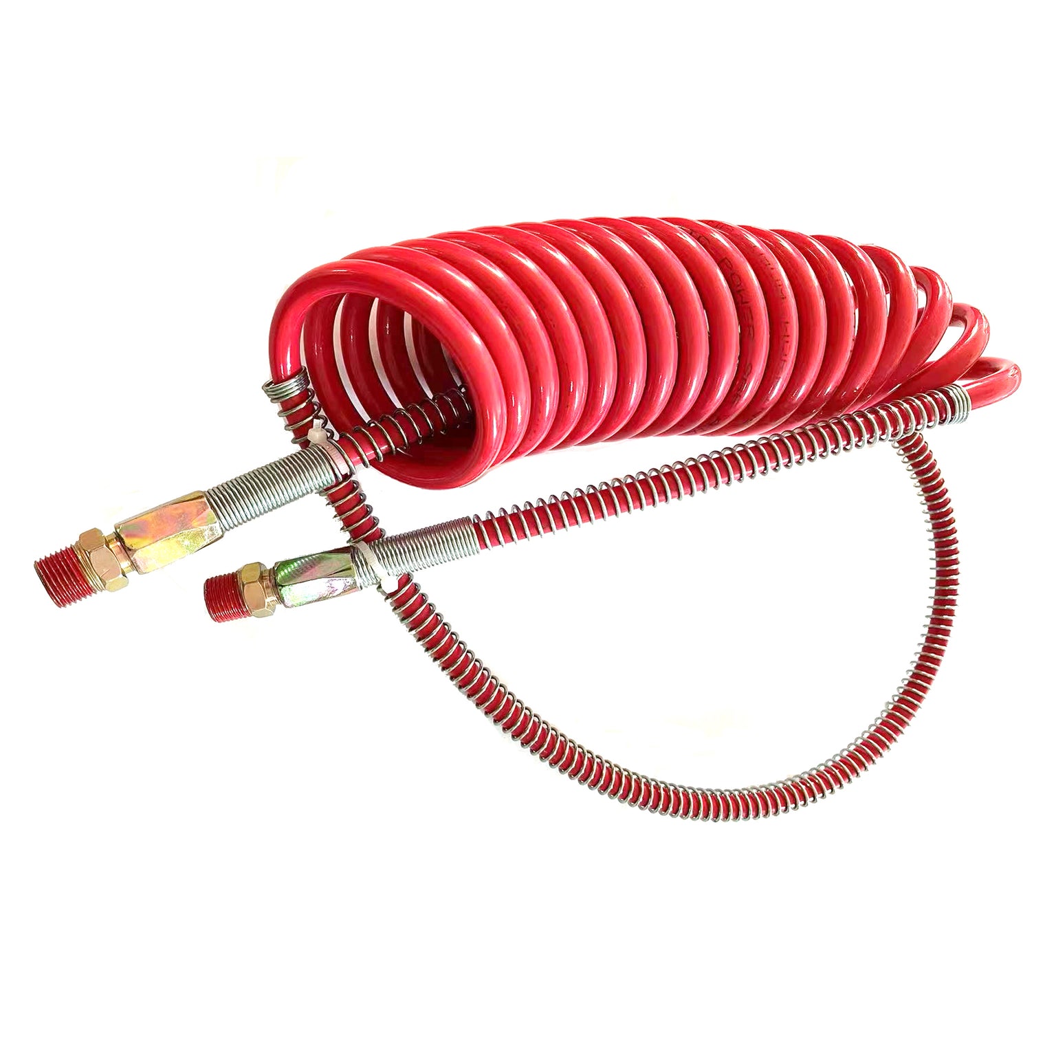 15FT Coiled Nylon Air Brake Hoses