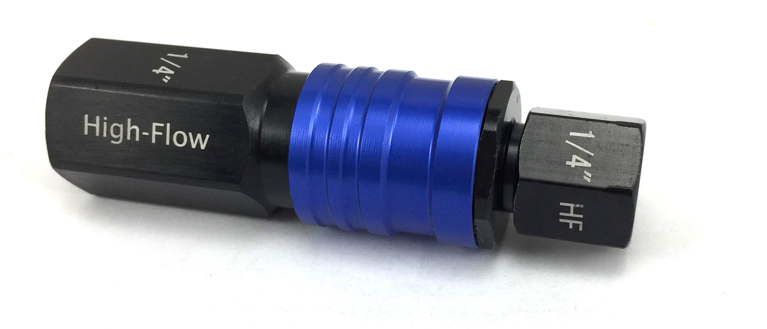 2 in 1 Safety Coupler 1/4 in. Aluminum Female Thread