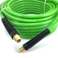 1/4" X 25 Ft PU Braided Air Hose Compressor with 10 pcs Accessories KIT