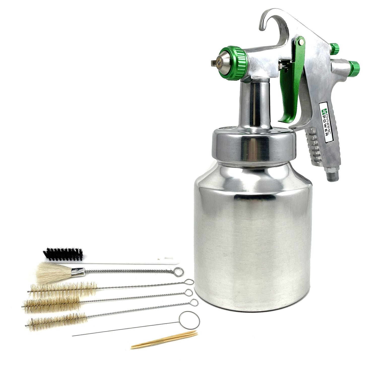 Stainless Steel Air Spray Gun with 1.8mm/2.2mm Nozzles – 1000CC Cup