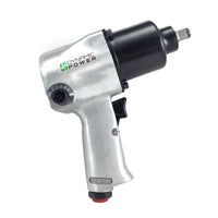 1/2" Air Impact Wrench Kit with Twin Hammer Mechanism & 10-Piece Accessory Set