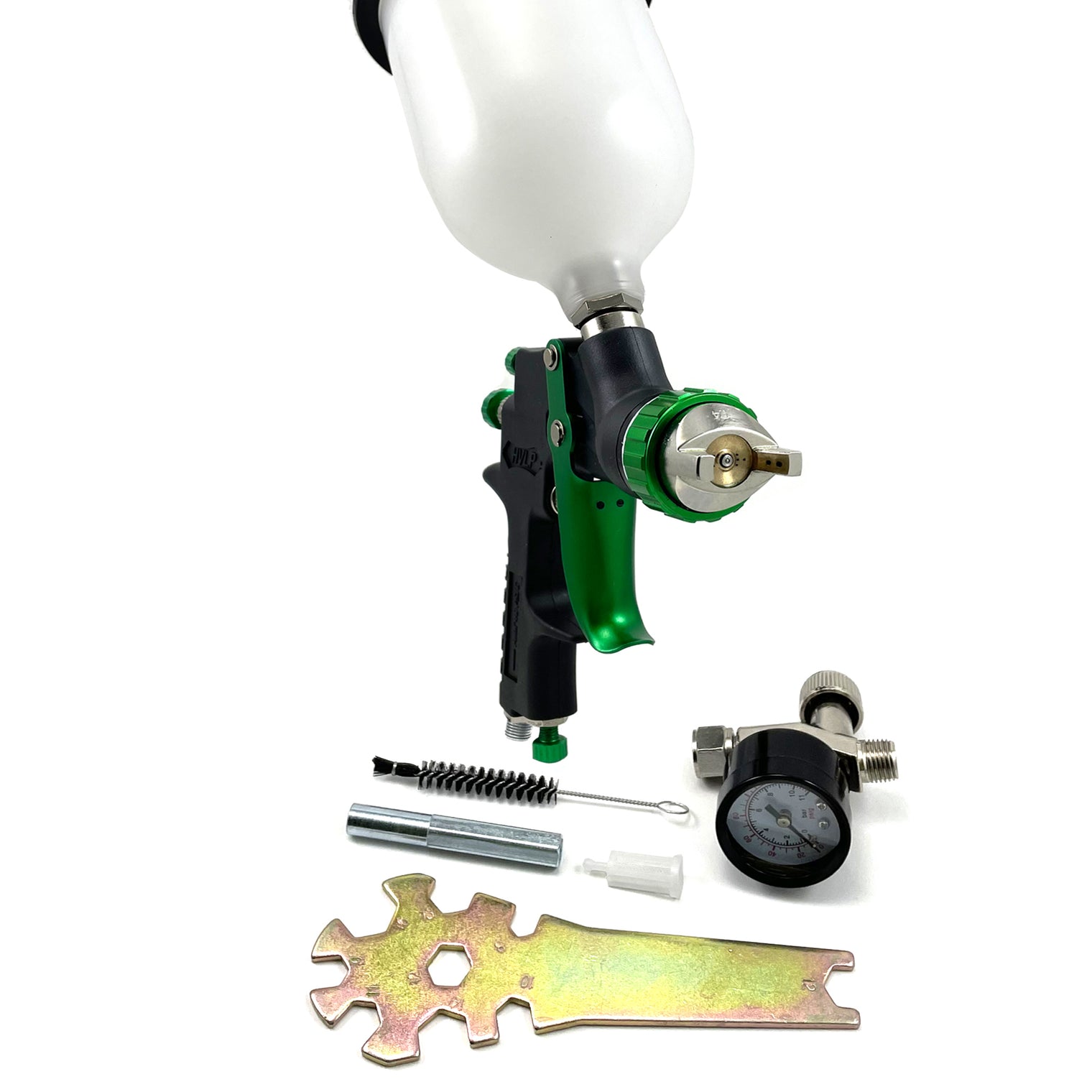 HVLP Gravity Feed Sprayer Paint with 1.4 mm/2.2mm Tips 600cc Cup
