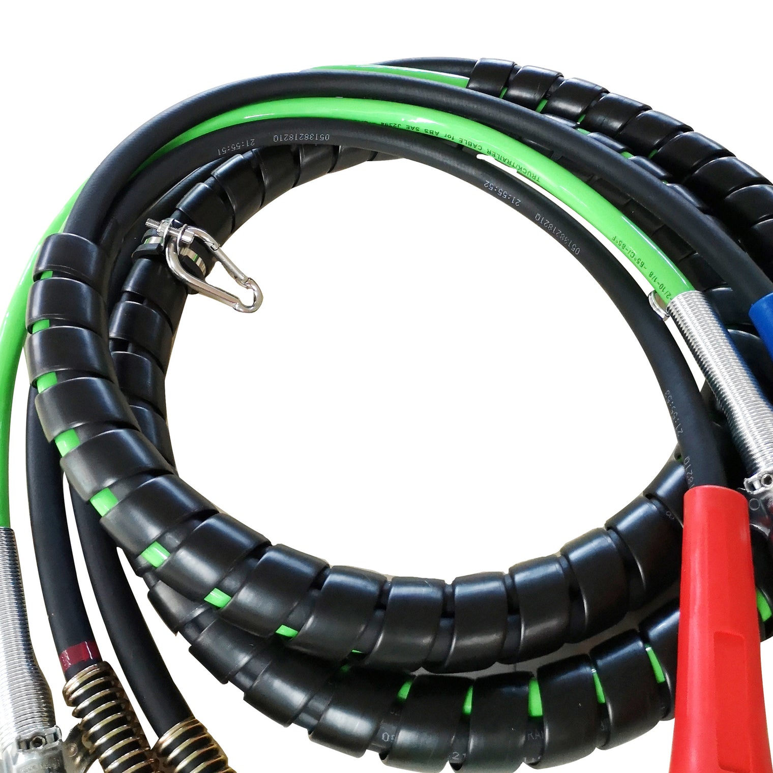 3-in-1 Wrap 7 Way ABS Air Brake Lines 15 Ft