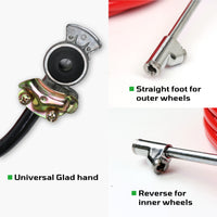 3/8" X 50' Tire Air Hose Inflator Kit with Universal Gladhand & Chuck