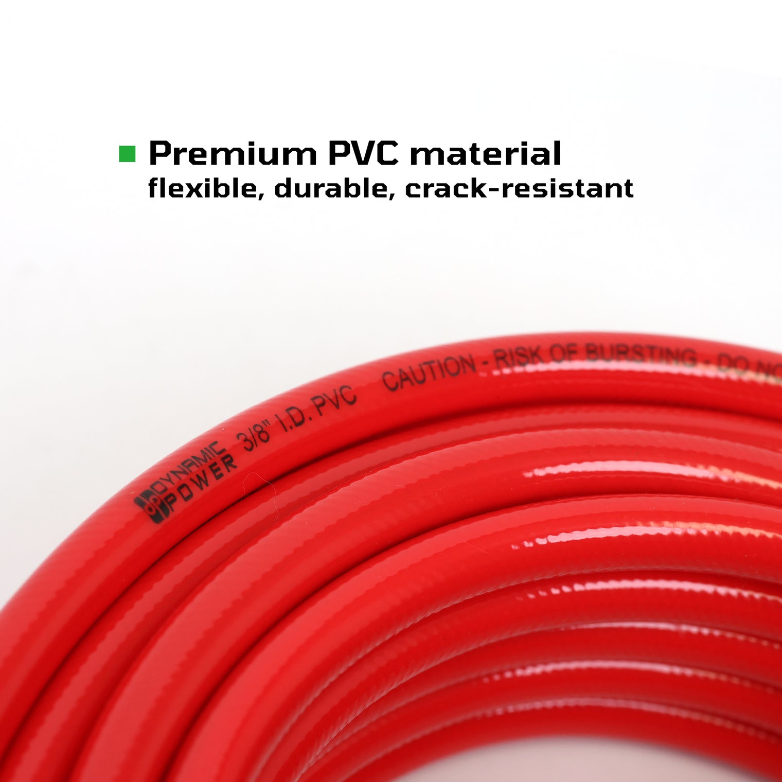 3/8" X 50' Tire Air Hose Inflator Kit with Universal Gladhand & Chuck