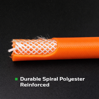 3/8" x 50ft PVC Air Hose with Brass Fittings