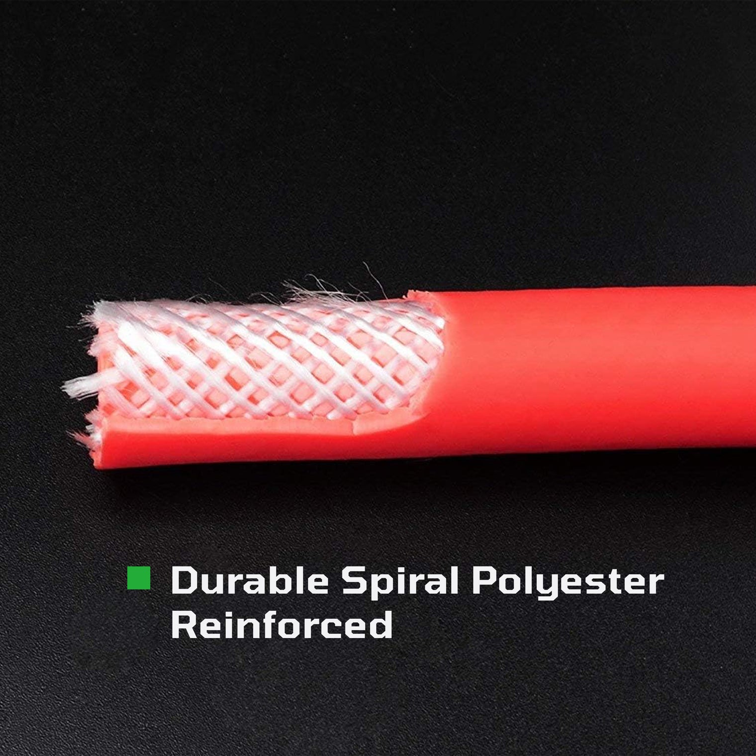 3/8" x 50' Rubber Air Hose 1/4" Male Pipe Thread Fittings & Bend Restictors