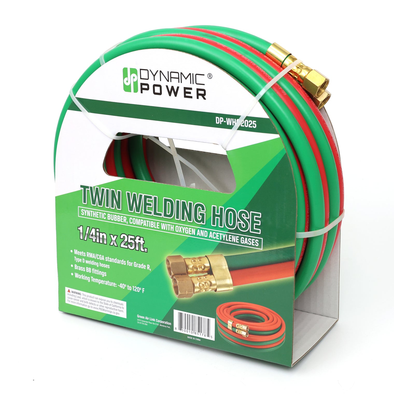 1/4" x 25' Twin Welding Hose