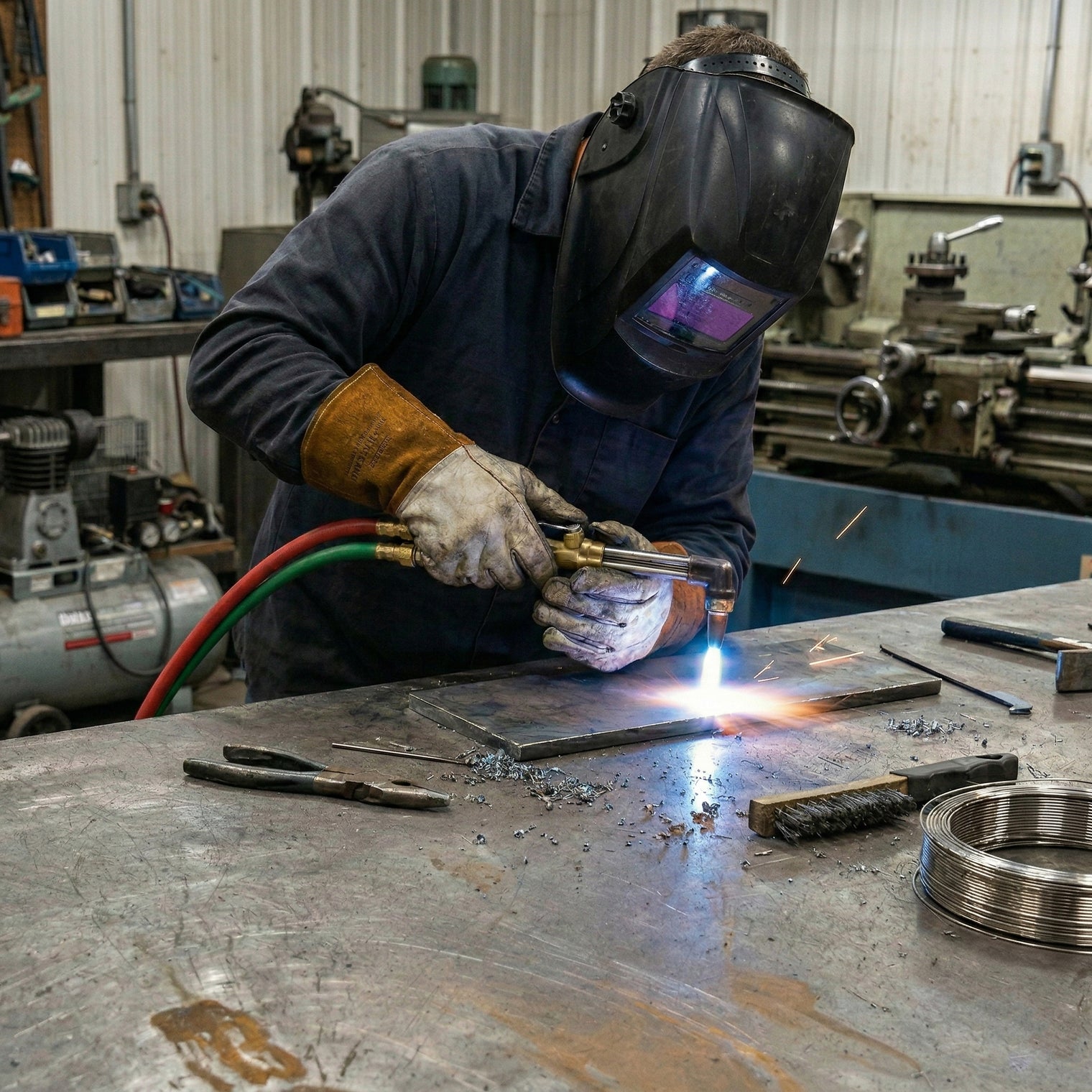 1/4" x 50' Twin Welding Hose